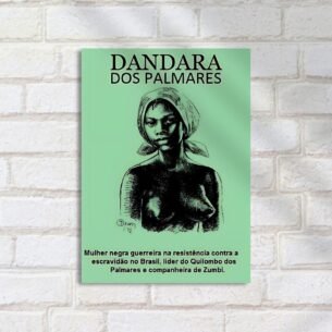 Quadro Decorativo Dandara Dos Palmares