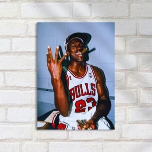 Quadro Decorativo Jogador Basquete Comemorando