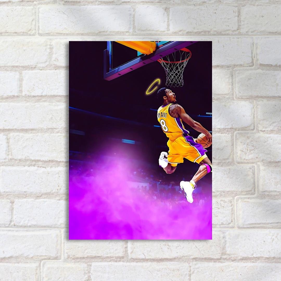 Quadro Decorativo Jogador Basquete Pulando Anjo