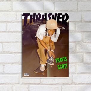 Quadro Decorativo Thrash Magazine Skate Cameraman