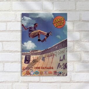 Quadro Decorativo Skate Santa Cruz 1990