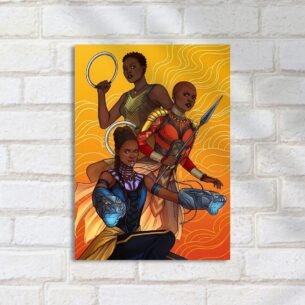 Quadro Decorativo Trio Heroinas Poderosas
