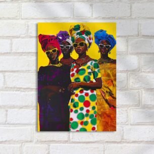 Quadro Decorativo Mulheres Coloridas Modernas