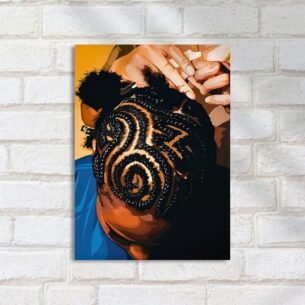 Quadro Decorativo Cabelo Trancado Padronizado