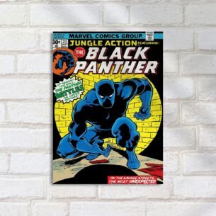 Quadro Decorativo Pantera Negra Capa Comic