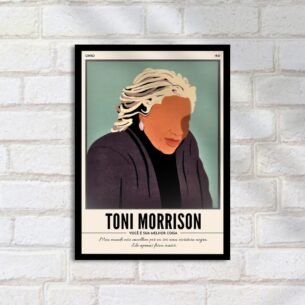 Quadro Decorativo Toni Morrison Retrato Arte