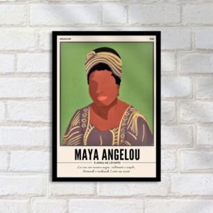 Quadro Decorativo Maya Angelou Retrato