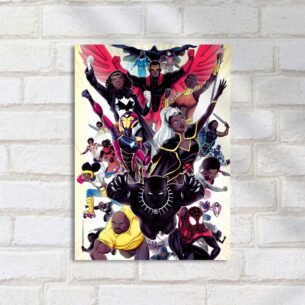 Quadro Decorativo Herois Marvel Unidos