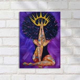 Quadro Decorativo Arte Coroa Texto Empoderador