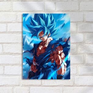 Quadro Decorativo Goku Super Saiyajin Blue