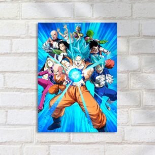 Quadro Decorativo Goku Vegeta Super Saiyajin