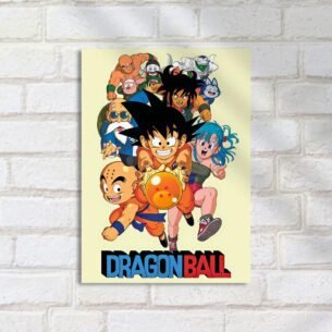 Quadro Decorativo Dragon Ball Goku Amigos
