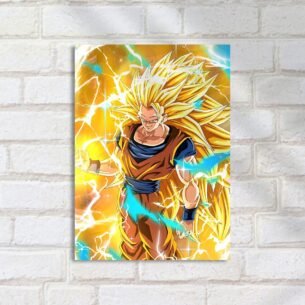 Quadro Decorativo Goku Super Saiyajin Tres