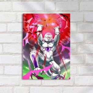 Quadro Decorativo Freeza Poder Energia Vermelha