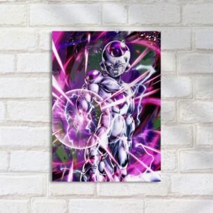 Quadro Decorativo Frieza Poder Energia Rosa