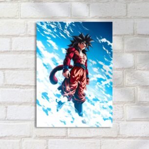 Quadro Decorativo Goku Instinto Superior Transformacao