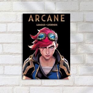 Quadro Decorativo Vi Cabelo Rosa Arcane