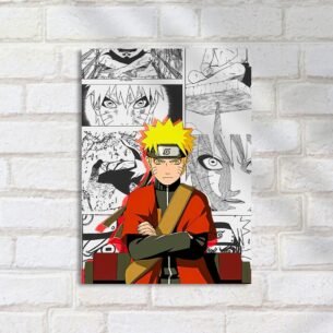 Quadro Decorativo Naruto Manga Expressao Seria