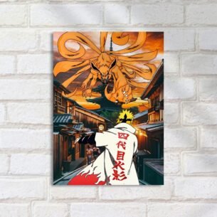 Quadro Decorativo Kurama Naruto Konoha Ponte