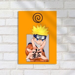 Quadro Decorativo Naruto Jutsu Selamento Laranja