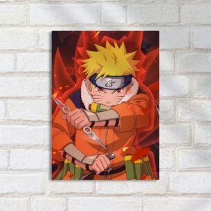 Quadro Decorativo Naruto Kurama Chakra Pose