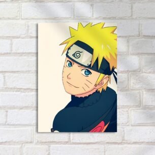 Quadro Decorativo Naruto Olhando Sorrindo Bandana