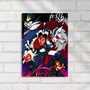 Quadro Decorativo Blitzo Moxxie Loona Stolas Hazbin