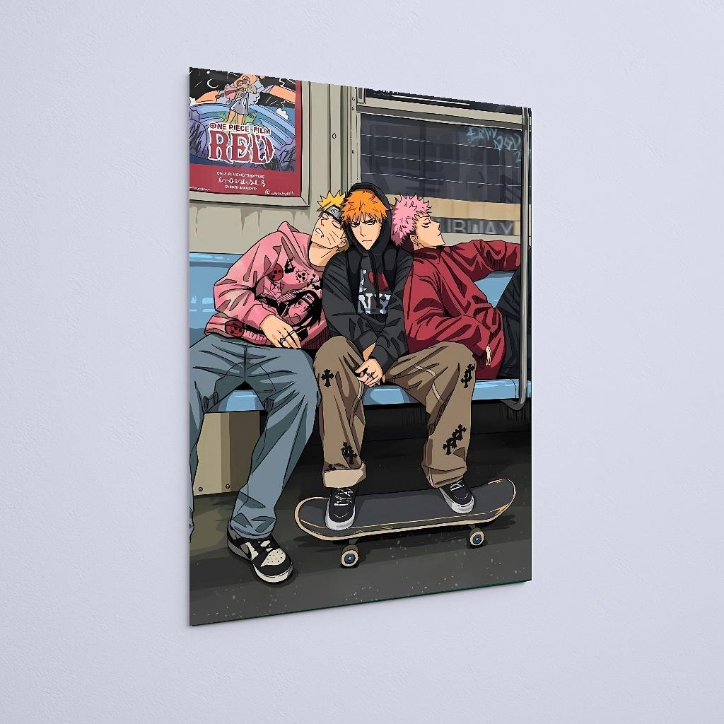Quadro Decorativo Naruto Ichigo Yuji Metro - Imagem 2