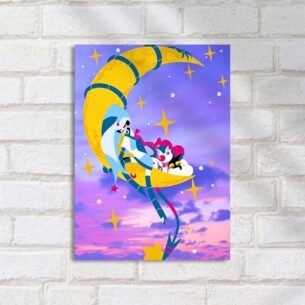 Quadro Decorativo Luna Clown Crescent Moon