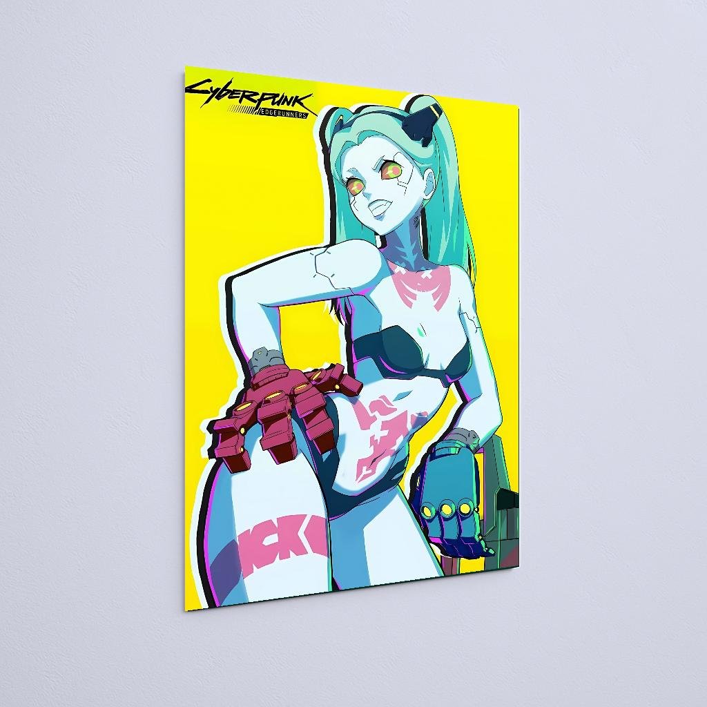 Quadro Decorativo Cyberpunk Edgerunners Lucy Sorrindo - Imagem 2
