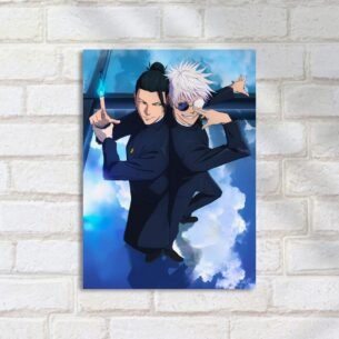 Quadro Decorativo Gojo Geto Jujutsu Kaisen