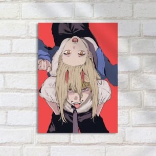 Quadro Decorativo Power Olhos Laranja Sorriso