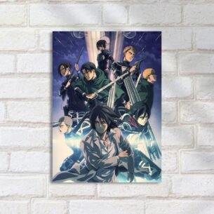 Quadro Decorativo Ataque Titan Viajem Fantasia