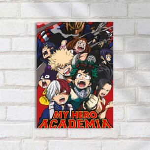 Quadro Decorativo My Hero Academia Personagens