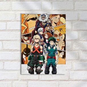 Quadro Decorativo My Hero Academia Personagens