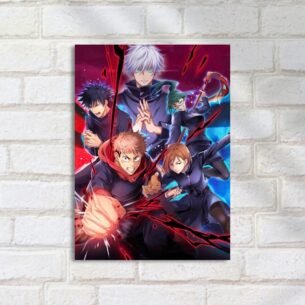 Quadro Decorativo Jujutsu Kaisen Personagens Poder