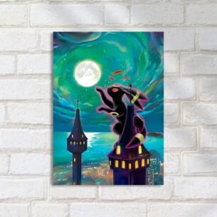 Quadro Decorativo Umbreon Torre Lua