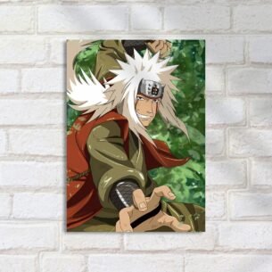 Quadro Decorativo Jiaraya Naruto Pose Floresta