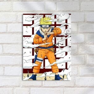 Quadro Decorativo Naruto Tecnica Nevoa Kunai