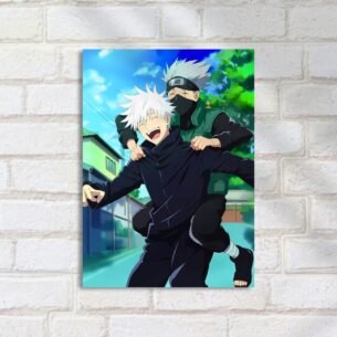 Quadro Decorativo Gojo Kakashi Divertidos