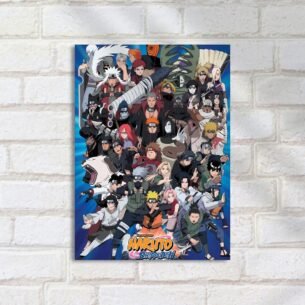 Quadro Decorativo Naruto Shippuden Personagens Poster