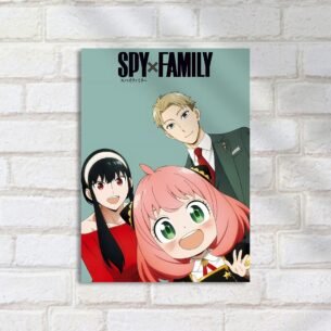 Quadro Decorativo Spy Family Personagens Sorrindo