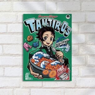 Quadro Decorativo Tanjiro Cereal Demon Slayer
