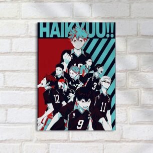 Quadro Decorativo Haikyuu Time Karasuno Jogadores