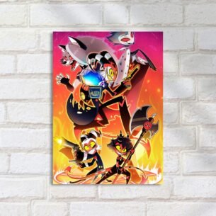Quadro Decorativo Helluva Boss Personagens Chaos