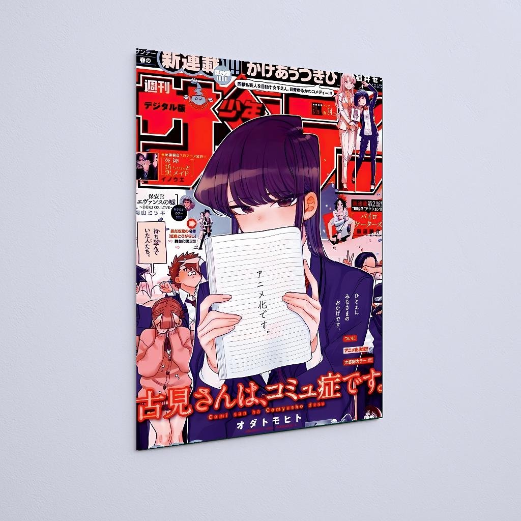 Quadro Decorativo Komi Shoujo Caderno - Imagem 2