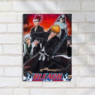 Quadro Decorativo Bleach Personagens Prontos Batalha