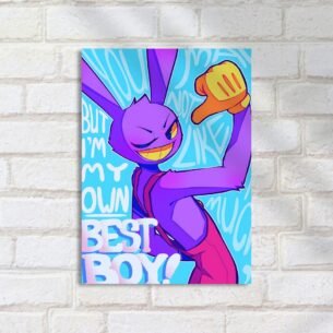 Quadro Decorativo Coelho Roxo Confiante