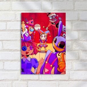 Quadro Decorativo Palhaco Robo Roupas Coloridas