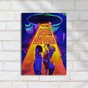 Quadro Decorativo Dandadan Ovnis Personagens Arte